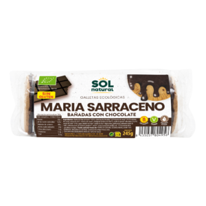 Marías trigo sarraceno bañadas de chocolate bio